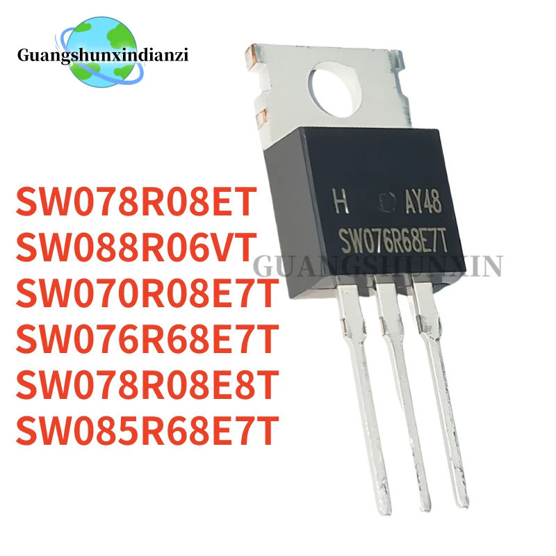 5PCS SW078R08ET SW076R68E7T SW085R68E7T SW078R08E8T SW070R08E7T SW088R06VT TO-220 Field Effect ทรานซ