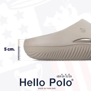 Hello Polo รุ่น HP8037 แบบสวม รองเท้าแตะ รองเท้าสุขภาพ รองเท้านุ่ม กันลื่น แฟชั่น น้ำหนักเบาใส่สบาย EVA Unisex
