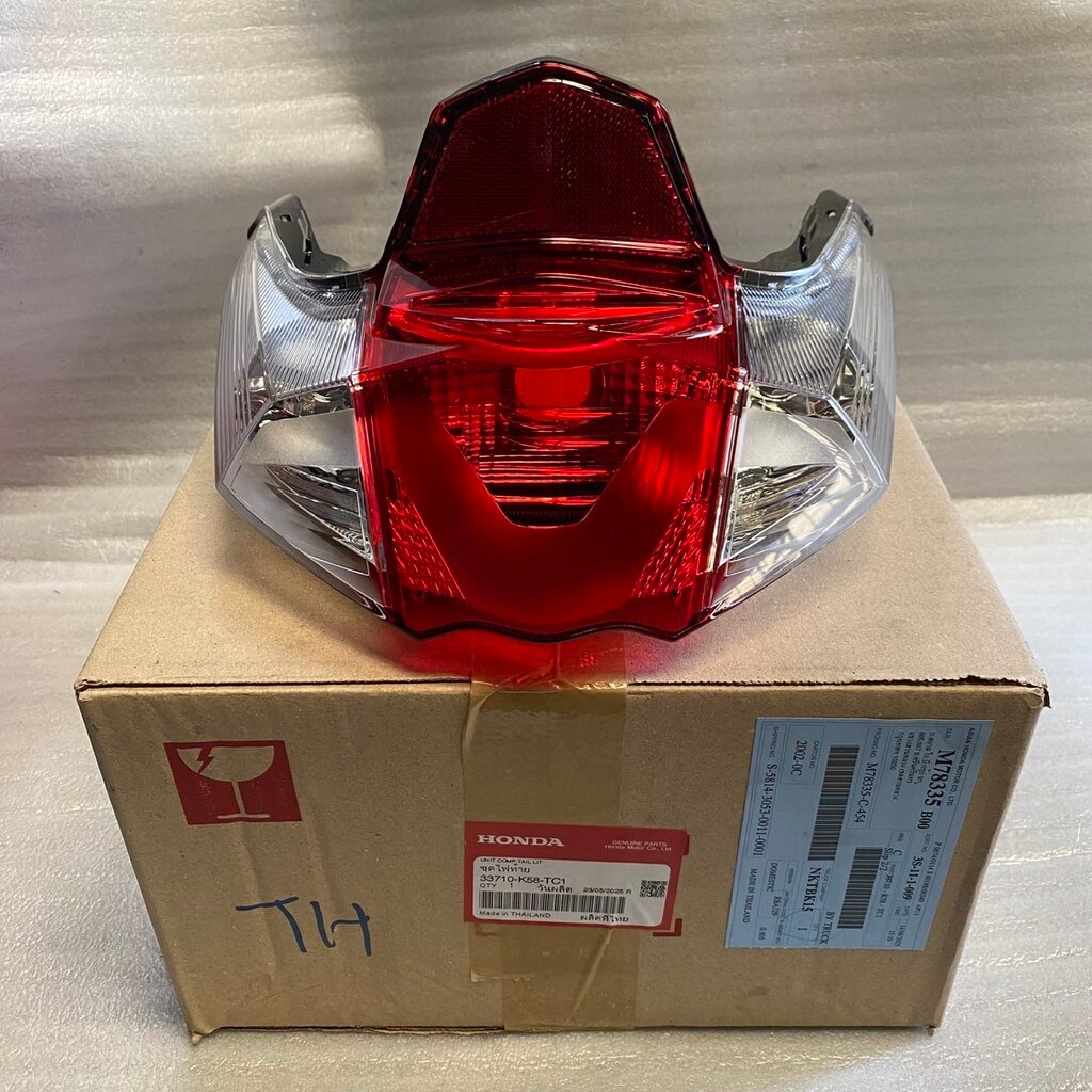 33710-K58-TC1 ชุดไฟท้าย เวฟ110ไอ WAVE110i 2019-2022 รุ่นไฟหน้า LED อะไหล่แท้ HONDA