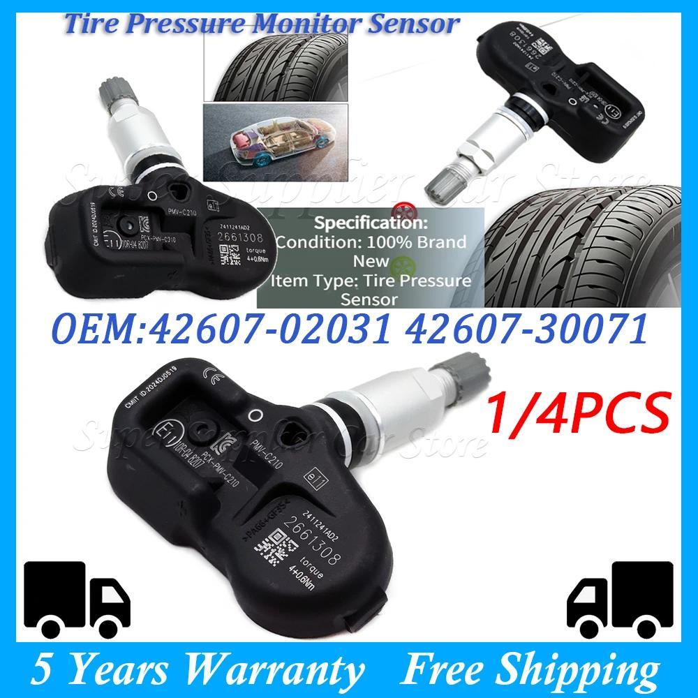 1/4PCS เซ็นเซอร์ความดันยาง TPMS 433MHz PMV-C210 สําหรับ Toyota Avalon Lexus CT ES GS GX คือ LC LS LX