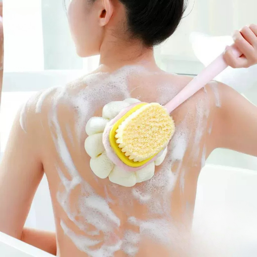 ️พร้อมส่ง️ แปรงขัดผิว แปรงอาบน้ำ แปรงฟองน้ําขัดหลัง ใช้ได้ทั้งสองด้าน แปรงนุ่ม ไม่ทำให้ระคายเคืองผิวหนัง