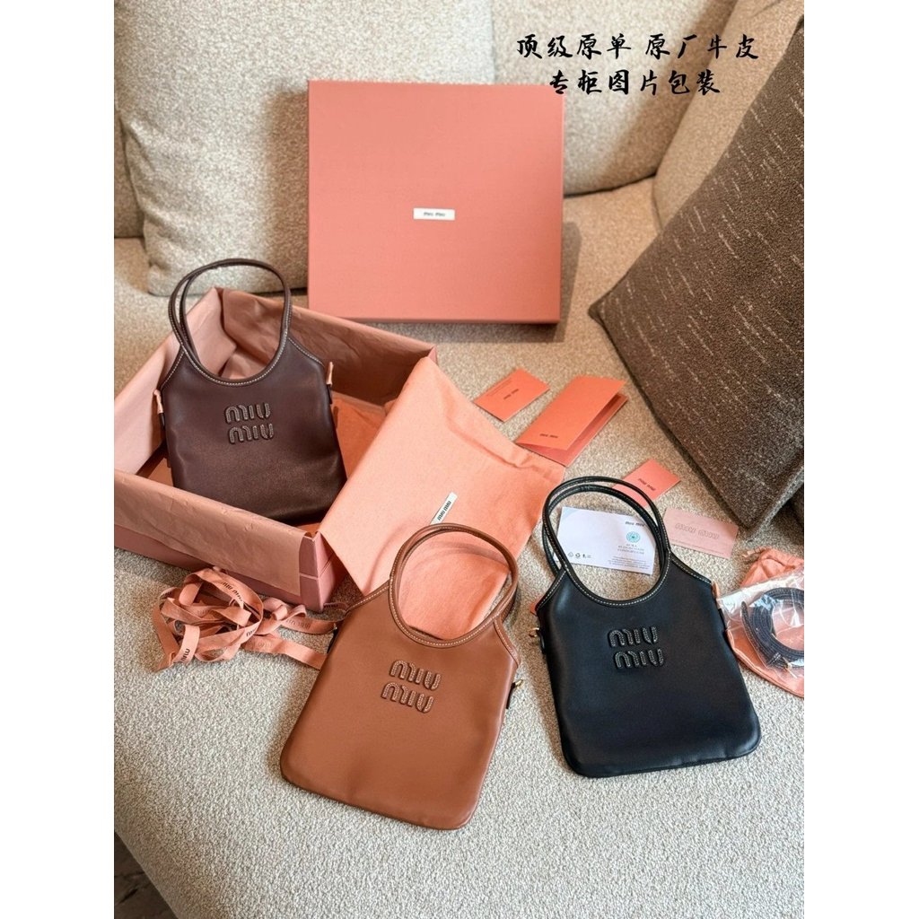 Cowhide MiuMiu MiuMiu Mini Tote Bag