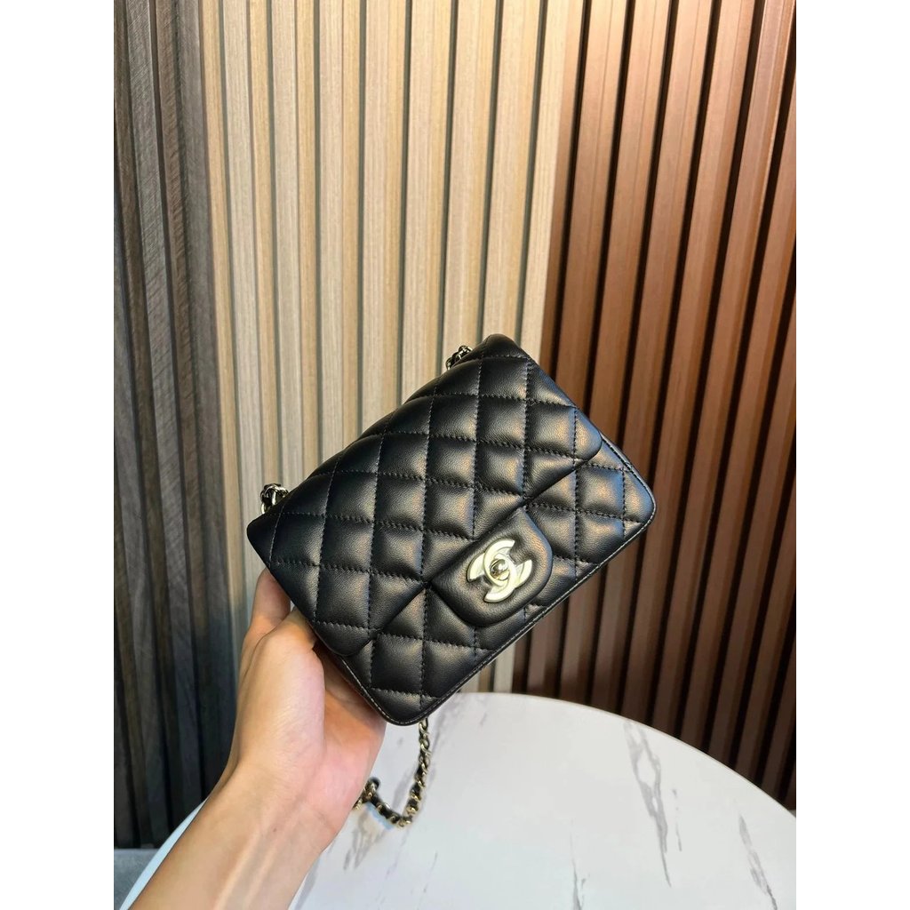 CHANEL CHANEL Classic Diamond Chain Bag Square Fat Portable Crossbody Bag