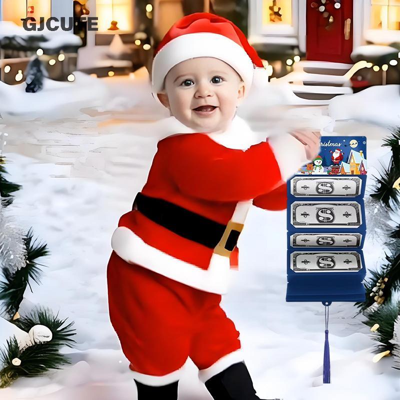 GJCUTE 2025 ใหม่คริสต์มาสเงินสดของขวัญห่อซอง,คริสต์มาสผู้ถือเงินสําหรับเงินสด,เงินสดของขวัญผู้ถือบัต