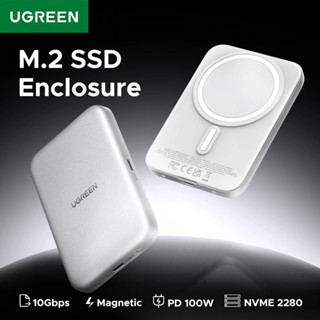 UGREEN แม่เหล็ก M.2 NVMe SSD Enclosure กรณีแม่เหล็ก SSD กรณี…
