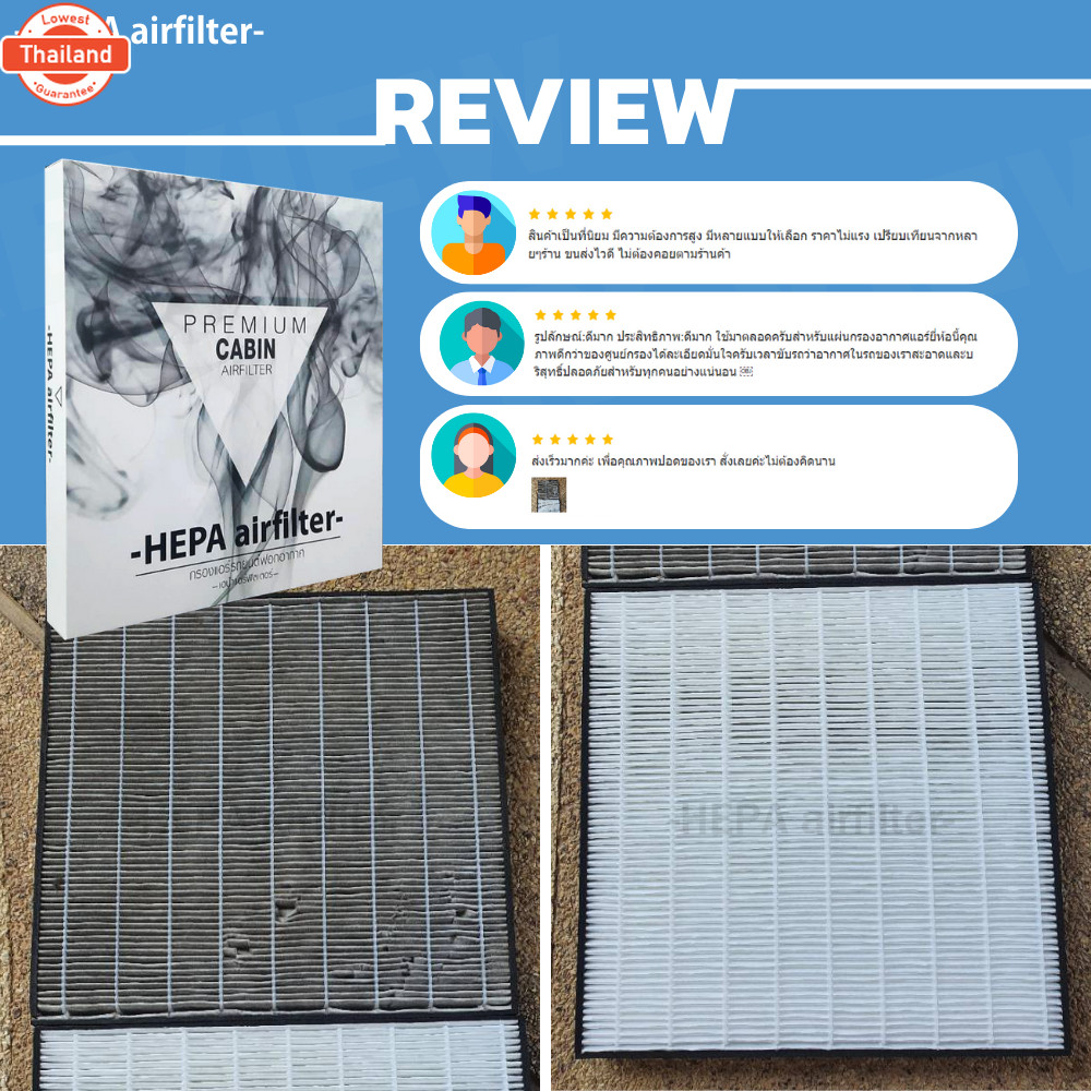 กรองแอร์ Honda : ใหม่ City-Jazz 2014+, Civic FC-FK-FE, Crv-G5, Freed,Hrv 15+ HO2501