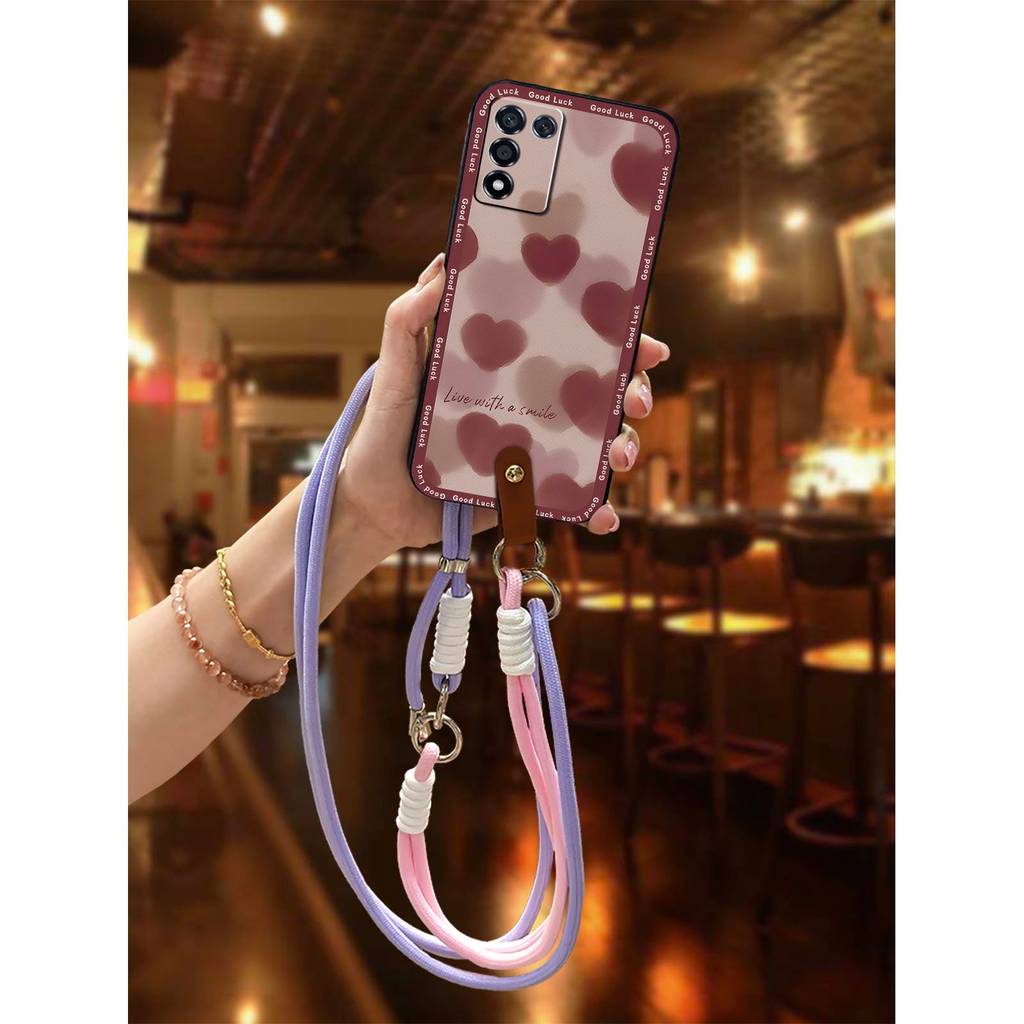 Lanyard สร้อยคอเคสโทรศัพท์สําหรับ OPPO K9S/Realme Q3S/Q3T/K10 Vitality Edition Dirt-resistant การออก