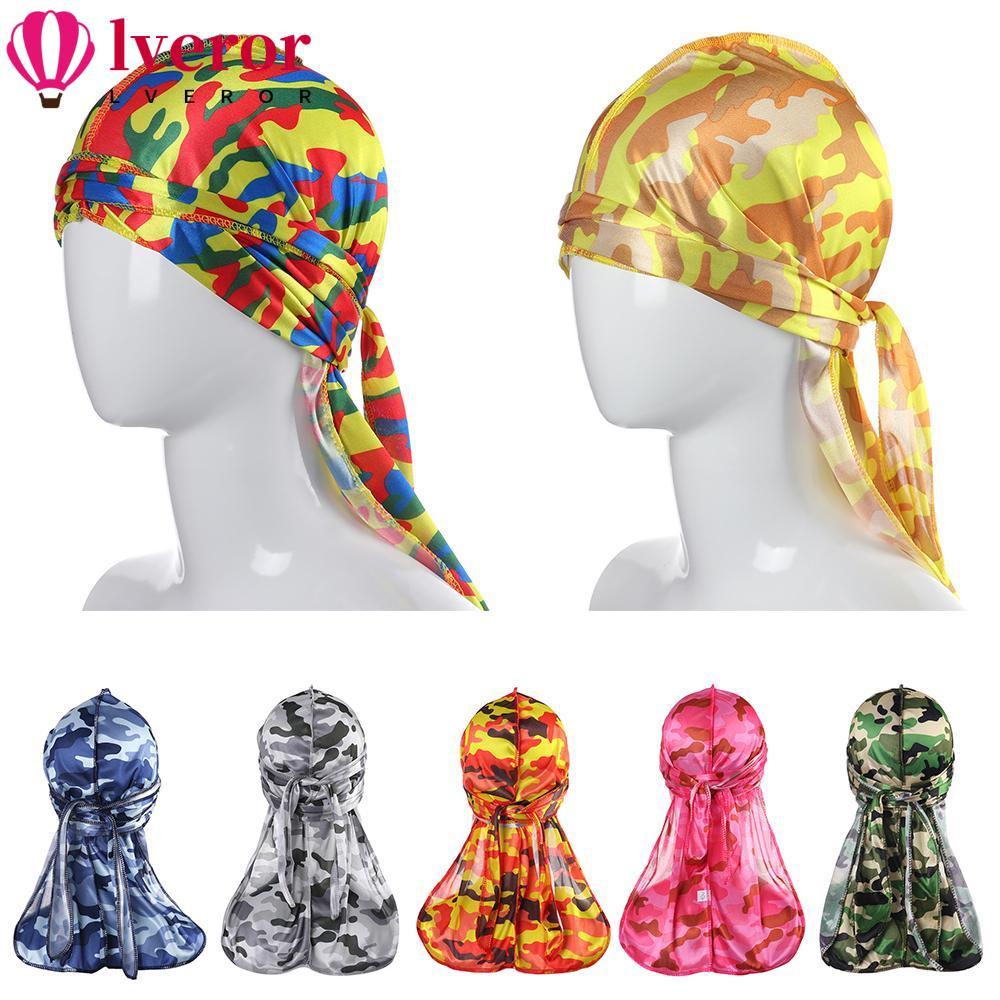 LVEROR Mens Silky Turban Hair Accessories Bandana Breathable Pirate Hat