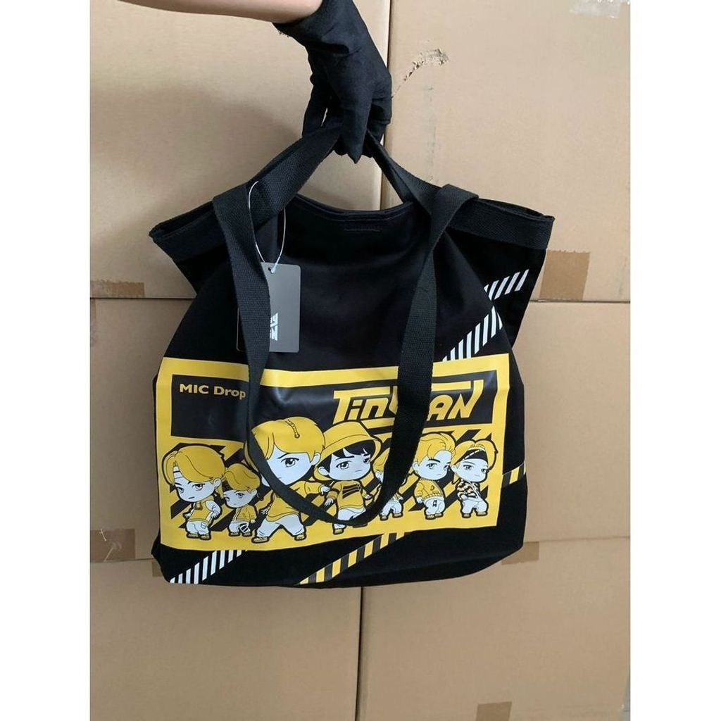 BTS Canvas Tote Bag – Esquire Magazine Style Shoulder Bag ของขวัญนักเรียน