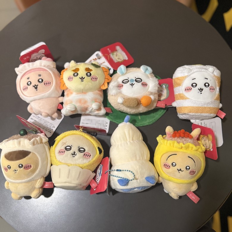 Chikawa อาหารเช้า Series Plushie ของเล่น Hachiware Usagi ตุ๊กตาน่ารักพวงกุญแจกระเป๋าจี้ตุ๊กตาการ์ตูนเด็กของขวัญ