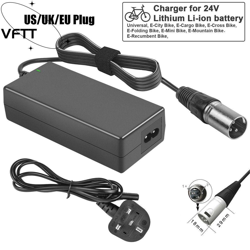 VFTT Power Adapter รถเข็นจักรยานไฟฟ้า Mobility Scooter Ebike Charger