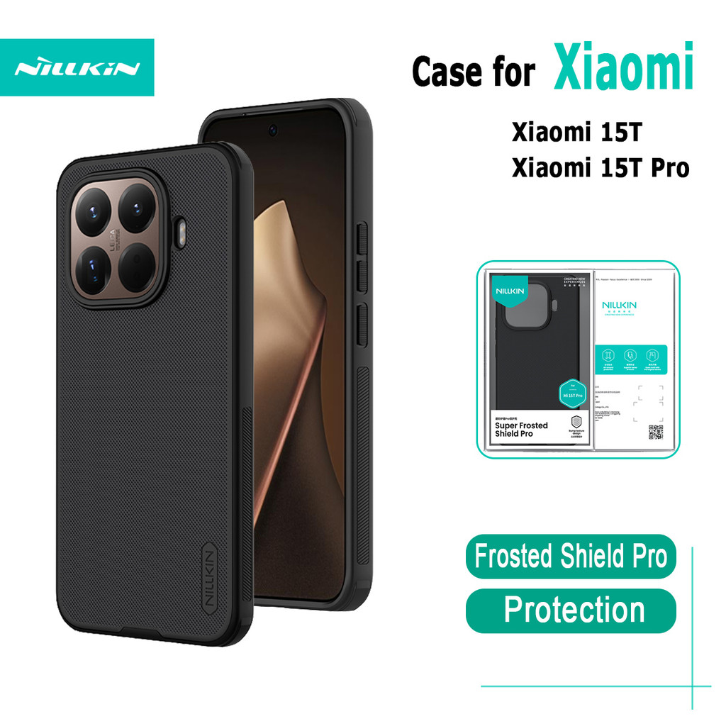 สําหรับ Xiaomi 15T /15T Pro เคสโทรศัพท์ Nillkin Frosted Shield Pro Ultra Thin Anti ลายนิ้วมือกันกระแทกกลับ Cove