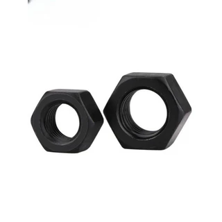 Hexagon Nut Black /หัวน็อต ตัวเมีย หกเหลี่ยม สีดํา เกรด 12.9 เกลียวมิล หยาบ M2 M2.5M3 M4 M5 M6 M8 M10 M12~ M24 (ZH-PFH1)