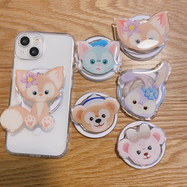 กริปเปอร์แม่เหล็ก giptok แม่เหล็ก การ์ตูน Lingnabel อะนิเมะ magsafe แม่เหล็กใช้ได้ทั่วไปที่วางโทรศัพ