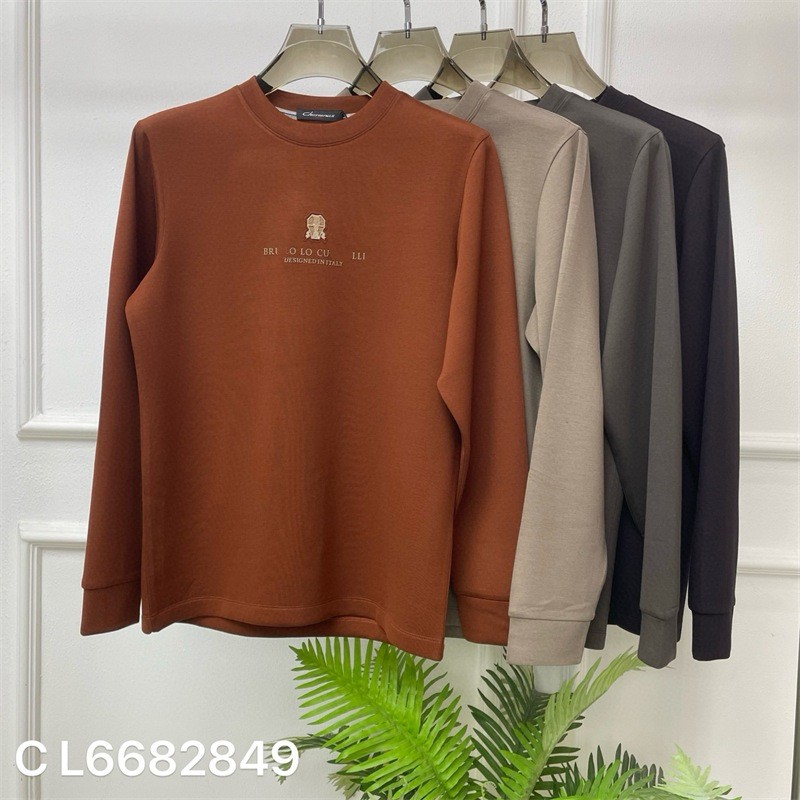 M4HW Italy BC Old Money Style New Rich Men's Sweatshirt Men's Pullover Sweatshirt Minimalist Style