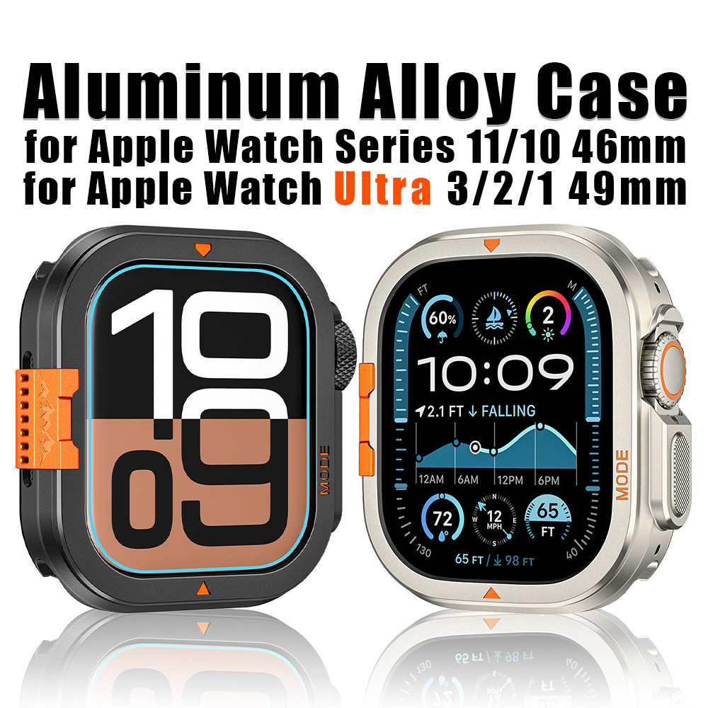 อลูมิเนียมอัลลอยด์ WatchCase สําหรับ iWatch Ultra 3 2 1 49 มม.อุปกรณ์เสริมสําหรับ iwatch Series 11 1