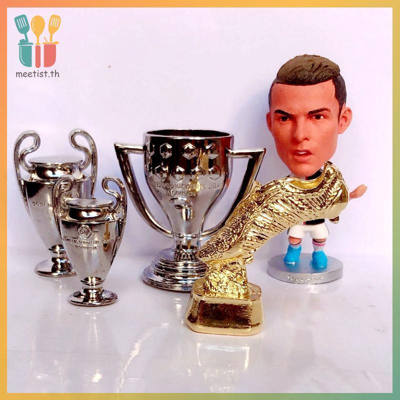 MEET Uefa Champions League Trophy ลูกฟุตบอลเครื่องประดับ Uefa Europa League Match รางวัล Mini Trophy