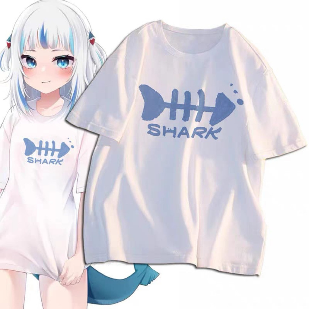 เสื้อยืด Vtuber GAWR GURA VTUBER Gura