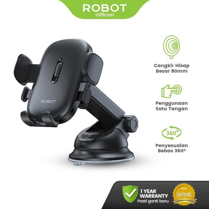 ROBOT Universal Car Holder Dashboard หมุนได้ 360 องศา Cup Stand Holder 80mm Mobile Phone Holder RT-C