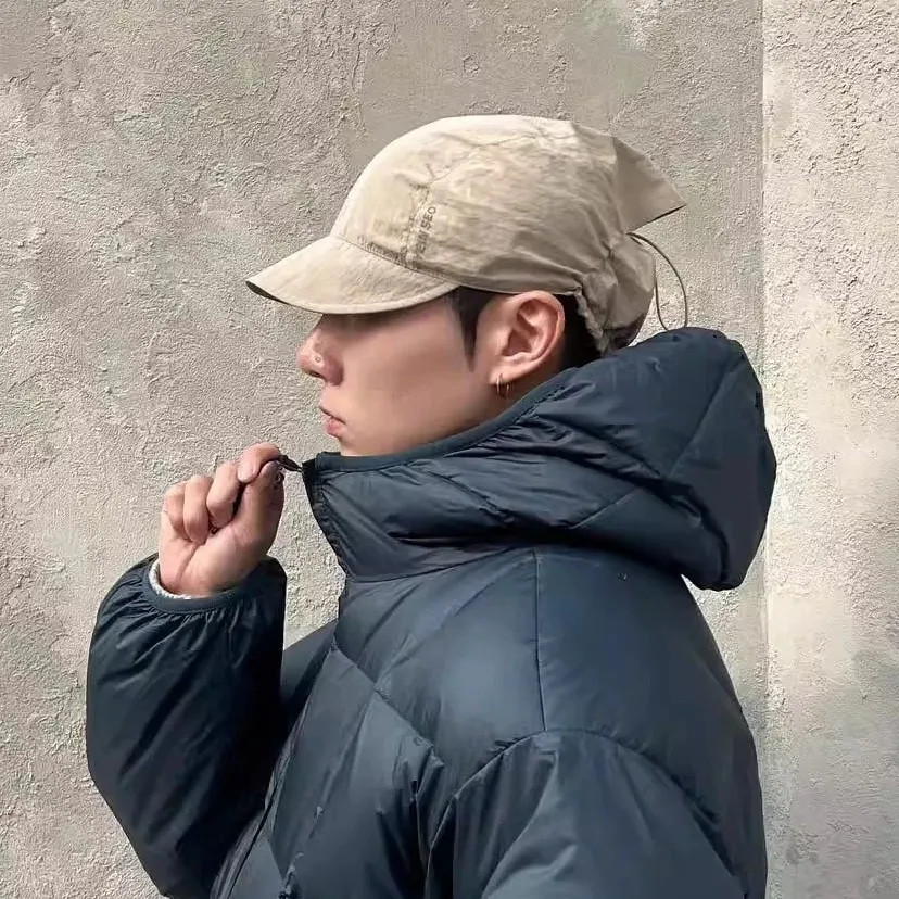 HYEIN SEO หมวกนุ่มปรับได้ กันลมและป้องกันแสงแดด มีครีมกันแดดแห้งเร็ว