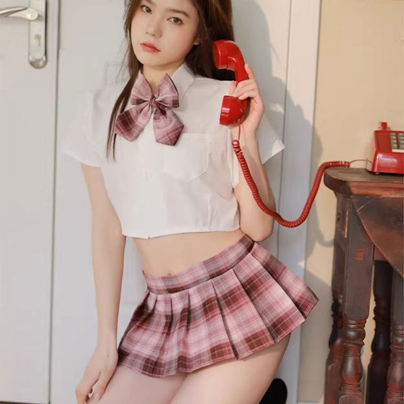 Wonderful Night💗💗ชุดนักเรียนญี่ปุ่น ชุดคอสเพลย์ sexy ลายสก็อต ชุดเซ็กซี่เย้ายวน เนื้อผ้าใส่สบาย ราคาถูกที่สุด - รูปที่ 2