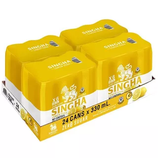 สิงห์เลมอนโซดา 330มล. แพค 24 Singha Lemon Soda 330ml. Pack 24 [หมายเลขบาร์โค้ด 8850999016887]