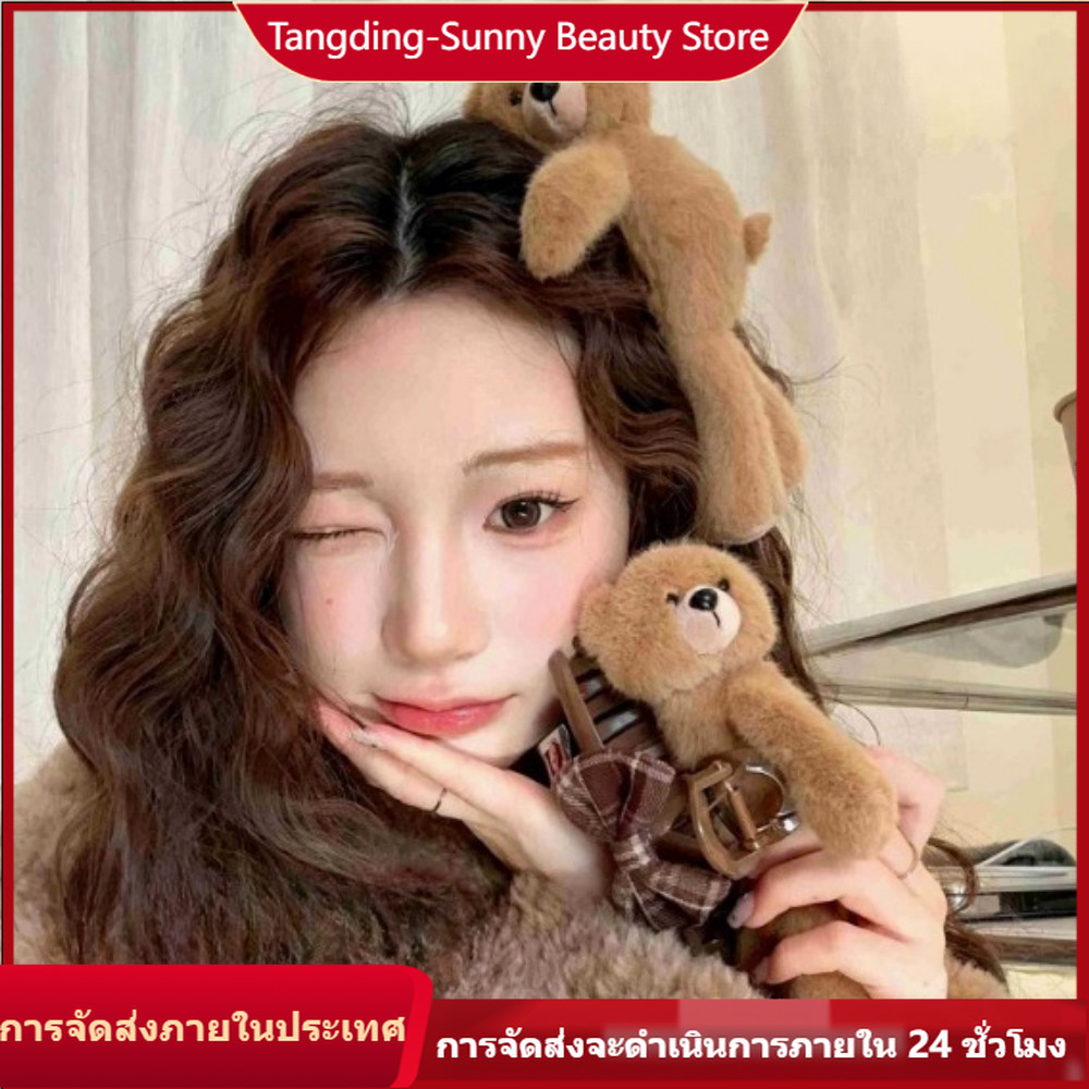 (จัดส่งในพื้นที่) เกาหลีใหม่ปุยตุ๊กตาหมีคลิปตุ๊กตาด้านปังด้านบนคลิปสุภาพสตรีทุกวันเครื่องประดับผม