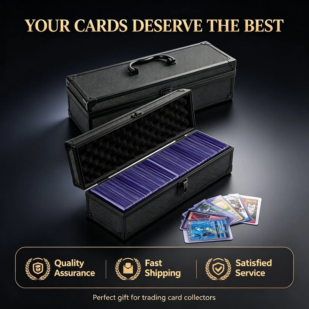 กล่องเก็บการ์ดอลูมิเนียม จุได้ 220+ ใบ 35PT มีล็อค สำหรับโปเกมอน TCG การ์ดกีฬา ยูกิโอ MTG thumbnail 10