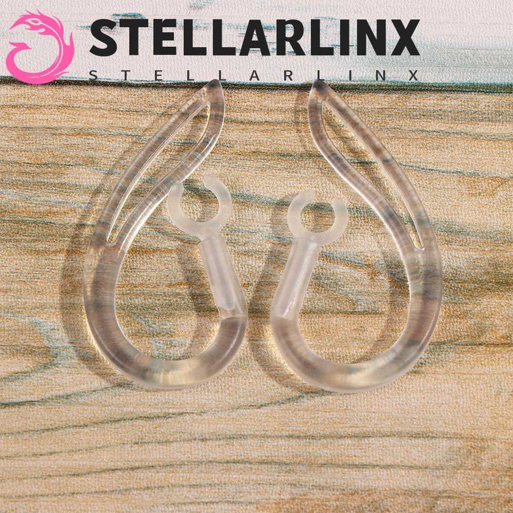 STELLARLINX Earhook Loop 6/7 มม.8 มม.10 มม.2 ชิ้นชุดหูฟังหูฟังอุปกรณ์เสริมคลิปบลูทูธ