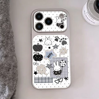 เคสไอโฟน17เคสเปลี่ยนผิวหนัง ลายกระต่าย คู่รัก น่ารัก เข้ากันได้กับIPhone 17 air 14 11 13 16 12 15 Pro Max 14 16 15 Plus