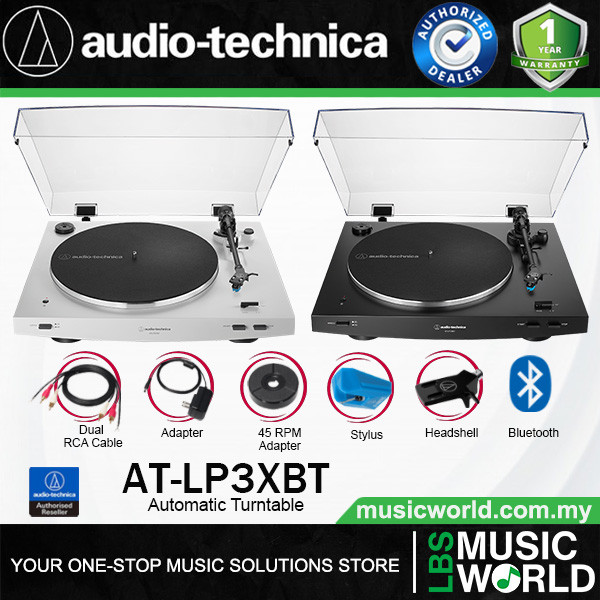 Audio Technica AT-LP3XBT ไดรฟ์สายพานอัตโนมัติเต็มรูปแบบ Analogue Bluetooth Turntable เครื่องเล่นแผ่น