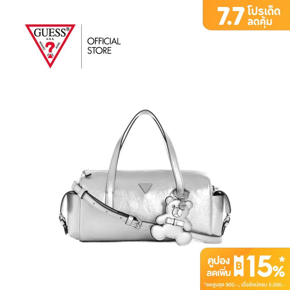 GUESS กระเป๋า รุ่น TY993005 KASSIE SMALL BOX SATCHEL สีเงิน