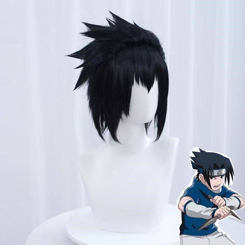 Naruto Sasuke Uchiha Rose Net Wig Cosplay High-Temperature Fiber Comic Show j4yk