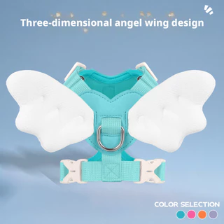 Angel Wings สายรัดหน้าอก Universal สําหรับแมวสุนัขปรับ Traction Harness ขนาดเล็กขนาดกลางสัตว์เลี้ยง Outing Anti-Break-Out สุนัข Wal
