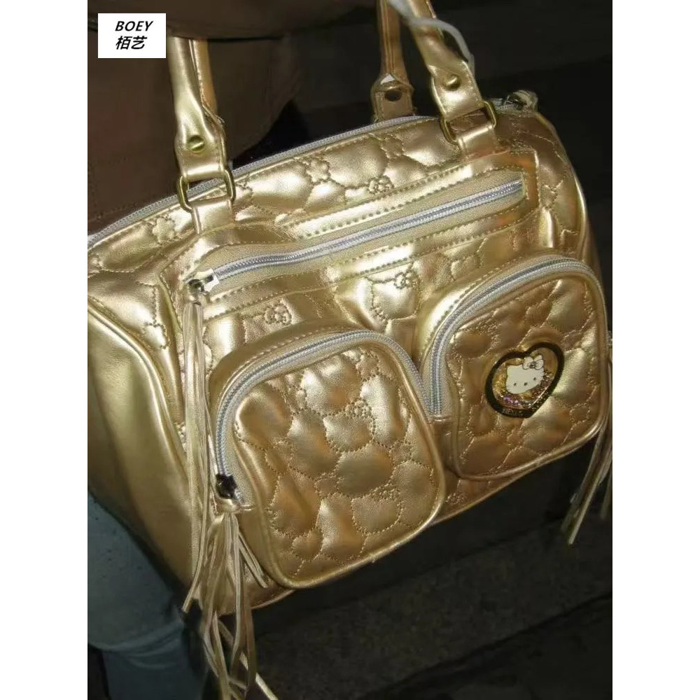 ขายร้อน!FX hellokitty Bag Baiyi Original Retro Hello kitty Medieval Bag Niche Unique Bunny y2k Hot Girl Asian Culture Handbag