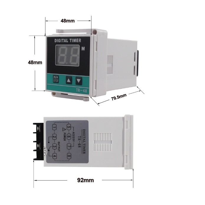[New]พร้อมส่ง สวิตช์จับเวลาเตาอบ เตาแก๊สดิจิทัล TR-48 0-99 นาที AC220V
