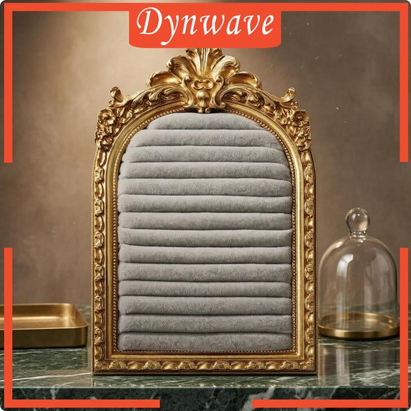 [Dynwave] Arched Jewelry Display Frame Orate Vintage Jewelry Gold Black 5x7 นิ้ว