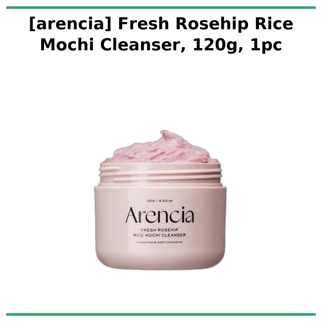 [arencia] Fresh Rosehip Rice Mochi Cleanser, 120g, 1 ชิ้น / Korean Cleansing Balm / Mousse Texture โ