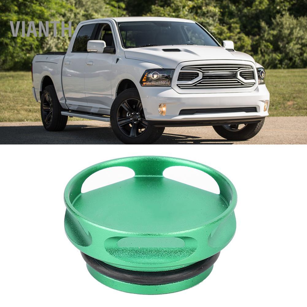 Vianth Vianth อลูมิเนียมอัลลอยด์รถถังน้ำมันเชื้อเพลิงฝาครอบอะไหล่ Fit สำหรับ Dodge Ram 2013-2018