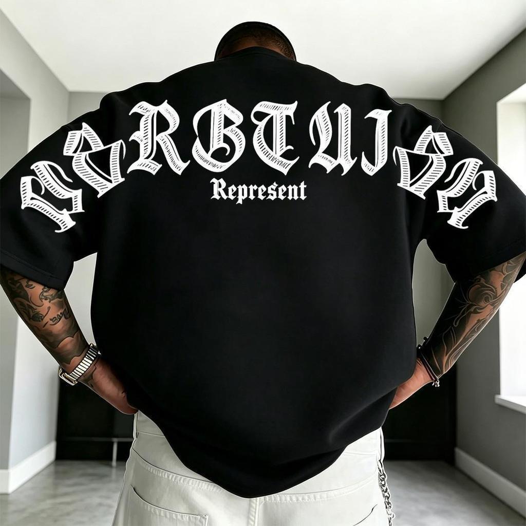 ChillTee เสื้อยืด oversize unisex สตรีทแฟชั่น โคตรนุ่ม เสื้อ cotton ไม่หดตัวลาย เสื้อไม่ยับ ลาย "Represent"
