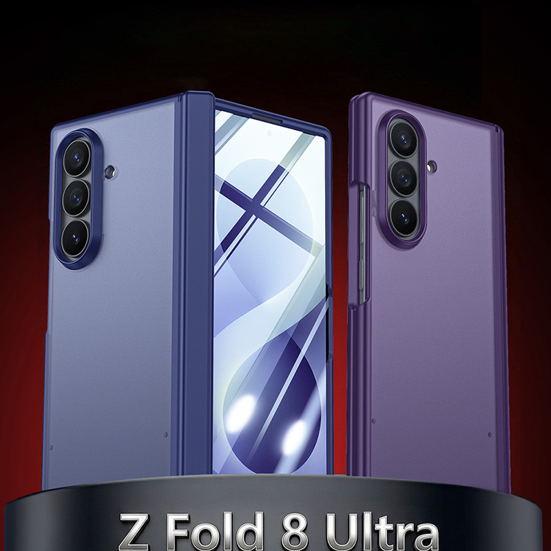 สําหรับ Samsung Galaxy Z Fold 8 เคสโทรศัพท์ Z พับ 87 ฟิล์มเปลือกแบบบูรณาการบานพับผิวรู้สึก Fold8Ultra SHELL