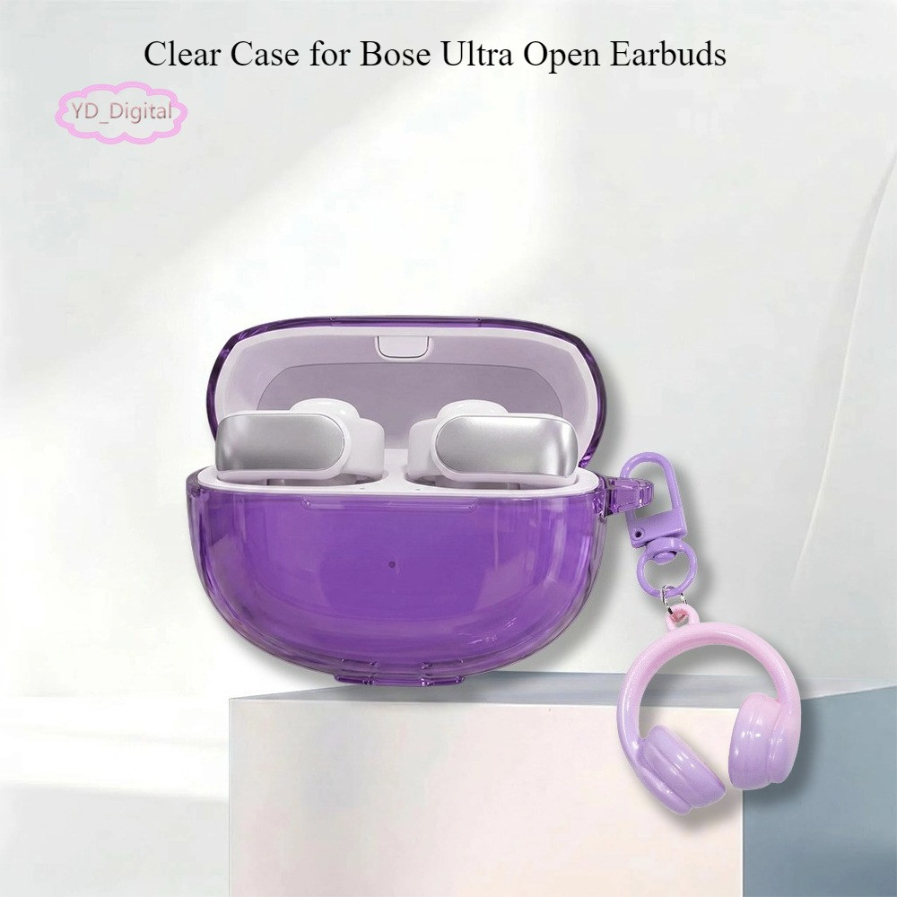 เข้ากันได้กับ Bose Ultra Open Earbuds Case TPU Clear หูฟังปลอกป้องกันสําหรับ Bose Ultra Open Earbuds