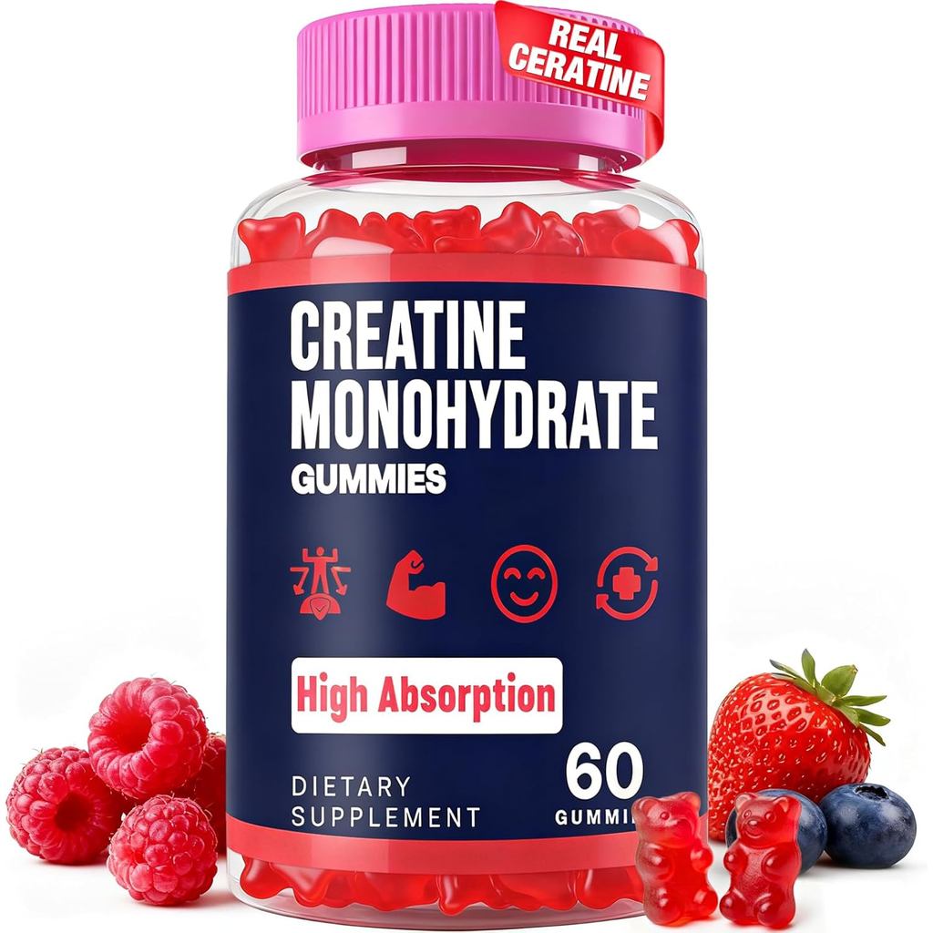 ผู้ชายผู้หญิง Creatine Monohydrate Gummies, Taurine และ B6, Chewable Creatine Pre-Exercise, ส่งเสริม