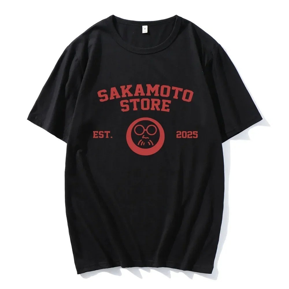 🔥 เสื้อยืด SAKAMOTO DAYS Sakamoto Store EST 2025 ลายการ์ตูน Manga เสื้อพิมพ์ลาย แขนสั้น Streetwear U