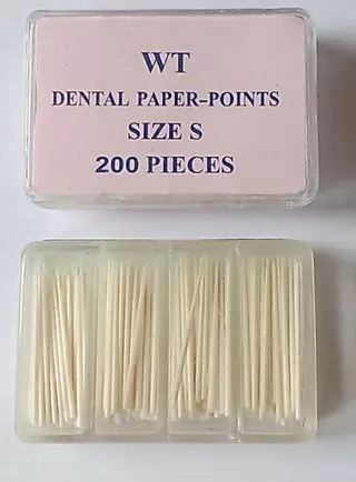 Dental paper points กล่องบรรจุ200ชิ้น มีขนาดSS S M L