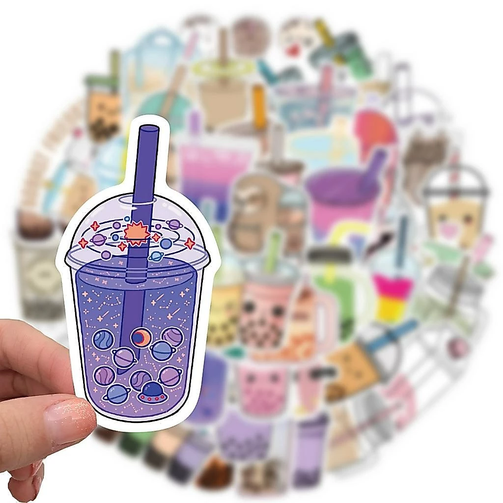 สติกเกอร์กันน้ำ ALLEY STARBUCK COCO KOI MILKTEA โดนัท 50ชิ้น thumbnail 7