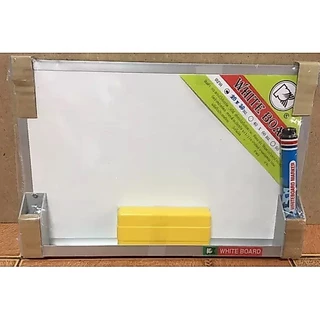 (KTS)กระดานไวท์บอร์ด PK ขนาด30x40 cm มีแปรง และปากกาในชุด