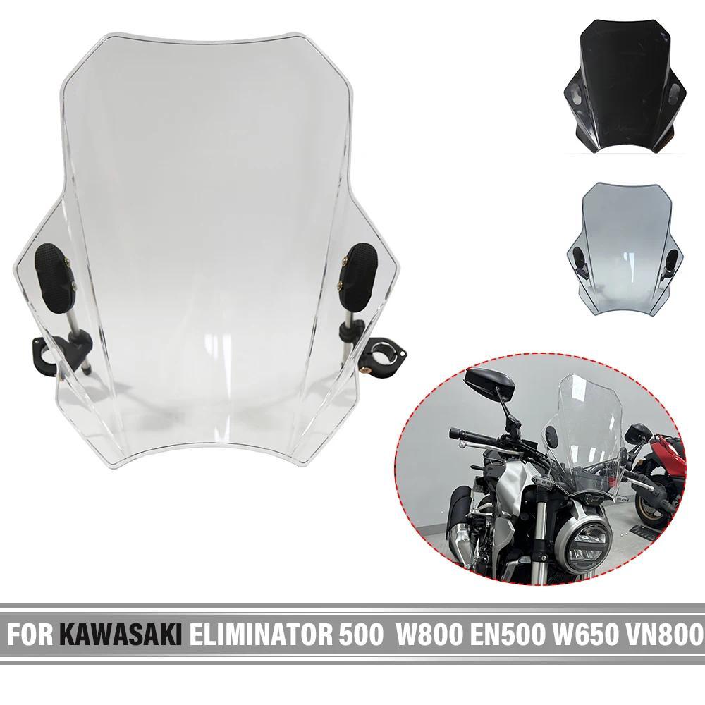 ZJ For KAWASAKI ELIMINATOR 500  W800 EN500 W650 VN800 ZEPHYR 550 750 Motorcycles Windshield Covers M
