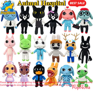 Roblox โรงพยาบาลสัตว์‌ Anomaly Plush Super Soft Carlos Ron Nurse Bunny ตุ๊กตาของเล่น Dr. ฮาร์โลว์ ล็อบบี้กระต่ายตุ๊กตาสําหรับเด็กผู้หญิงเกมแฟนเด็กผู้ใหญ่ของขวัญวันเกิด