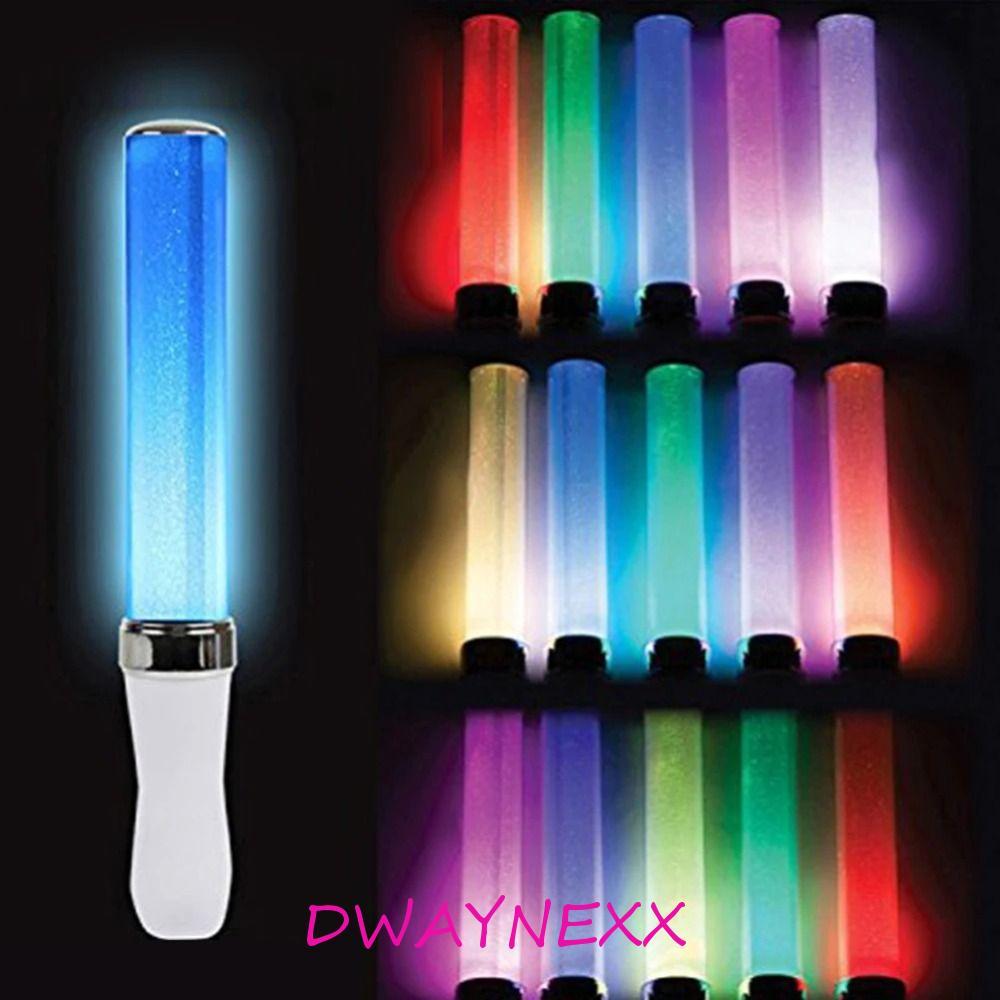 แท่งไฟ นํา DWAYNEXX แท่งเรืองแสงสีสันสดใสแบบพกพา อุปกรณ์ปาร์ตี้ 15 สีสลับได้ Creative กระพริบ Sticks งานแต่งงานฉลอง